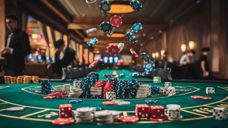 slotindo62 Lightning Dice interface showing live dice roll, prediction options, and subject to verification settlement